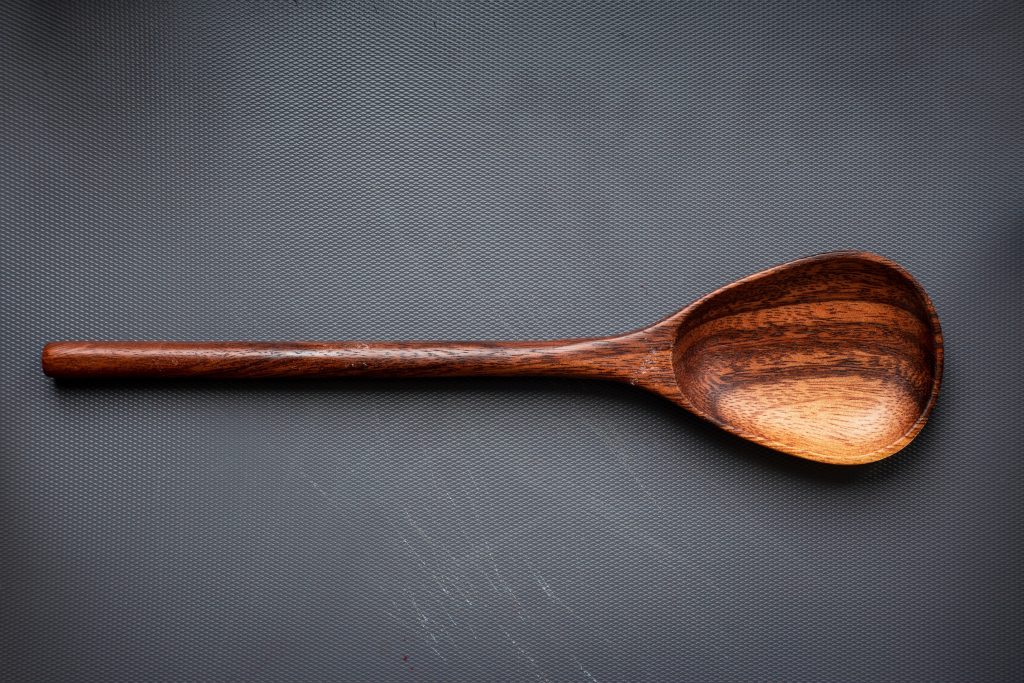 wooden spoon for students to use