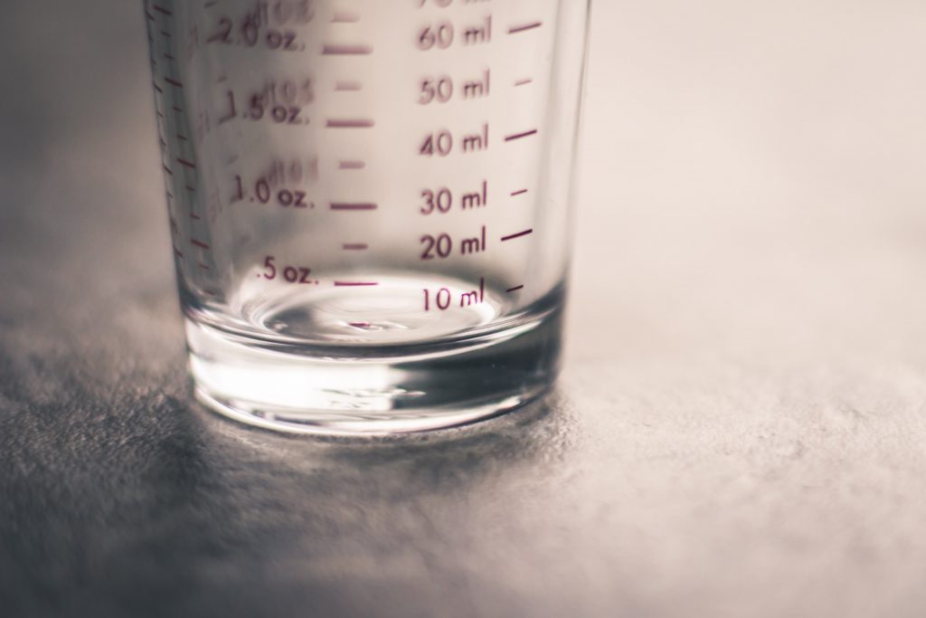 measuring jug in the student home