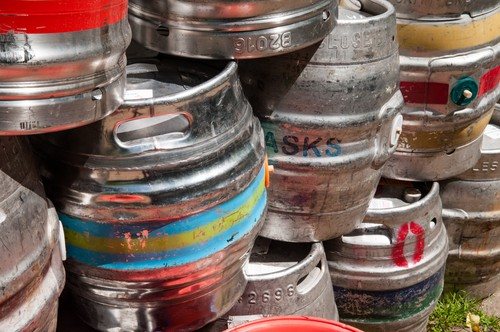 kegs filled with beer