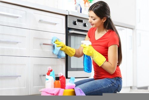 Cleaning a house